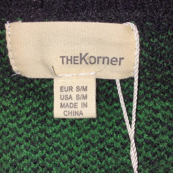 The Korner Grace Sweater in Green and Black NWT Size S - Picture 9 of 13